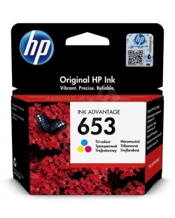 Мастилница HP - 653, за DeskJet Plus 6075, Cyan/Magenta/Yellow